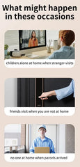 Smart WiFi Video Doorbell Intercom with Two Way Audio, Night Vision, Motion Detection and Easy Insta