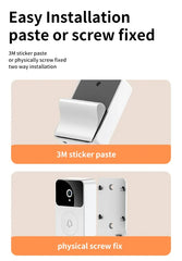 Smart WiFi Video Doorbell Intercom with Two Way Audio, Night Vision, Motion Detection and Easy Insta