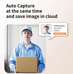 Smart WiFi Video Doorbell Intercom with Two Way Audio, Night Vision, Motion Detection and Easy Insta