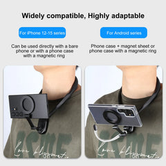 Universal Magnetic Neck Mount Phone Holder with Adjustable Gooseneck