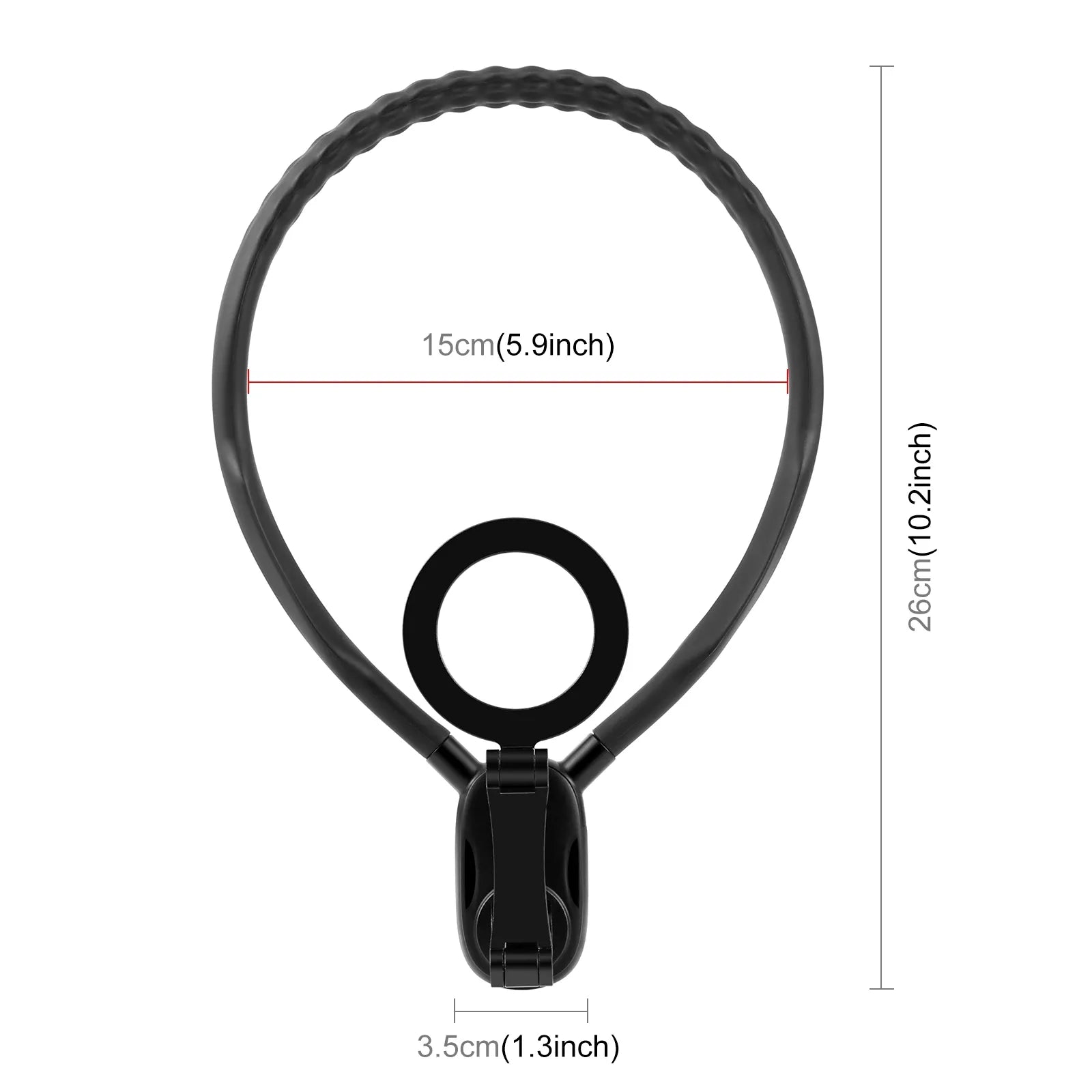 Universal Magnetic Neck Mount Phone Holder with Adjustable Gooseneck