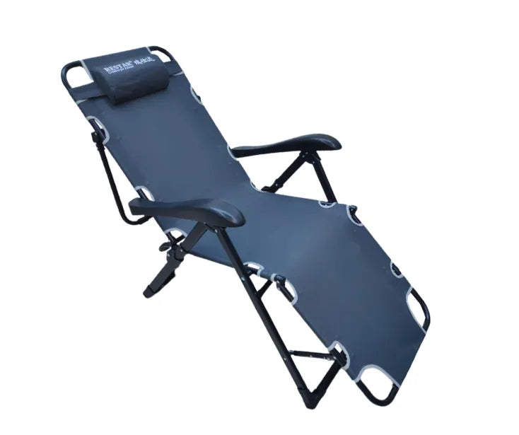 Heavy Duty Foldable & Adjustable Reclining Lounge Chair for Home Garden & Patio