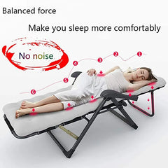 Heavy Duty Foldable & Adjustable Reclining Lounge Chair for Home Garden & Patio