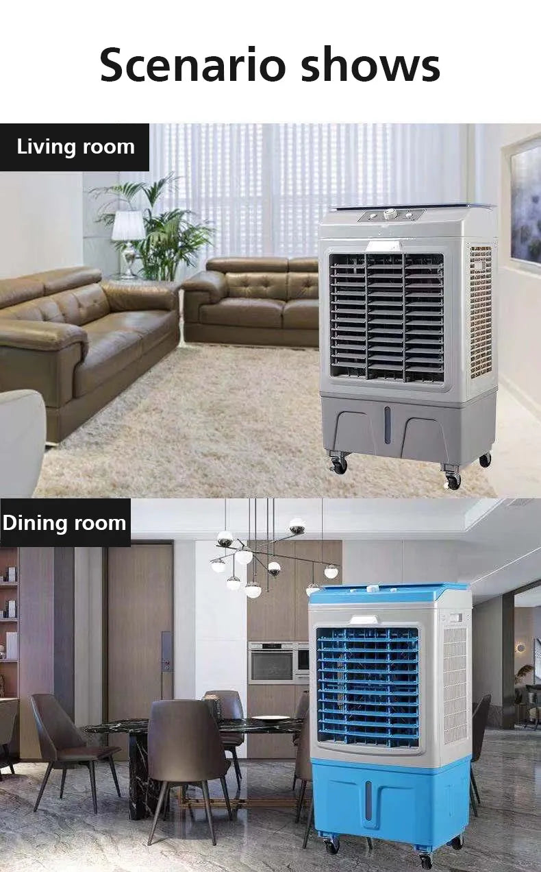 35L Air Cooler with Triple-Speed Adjustable Fan and 5000m³/h Airflow