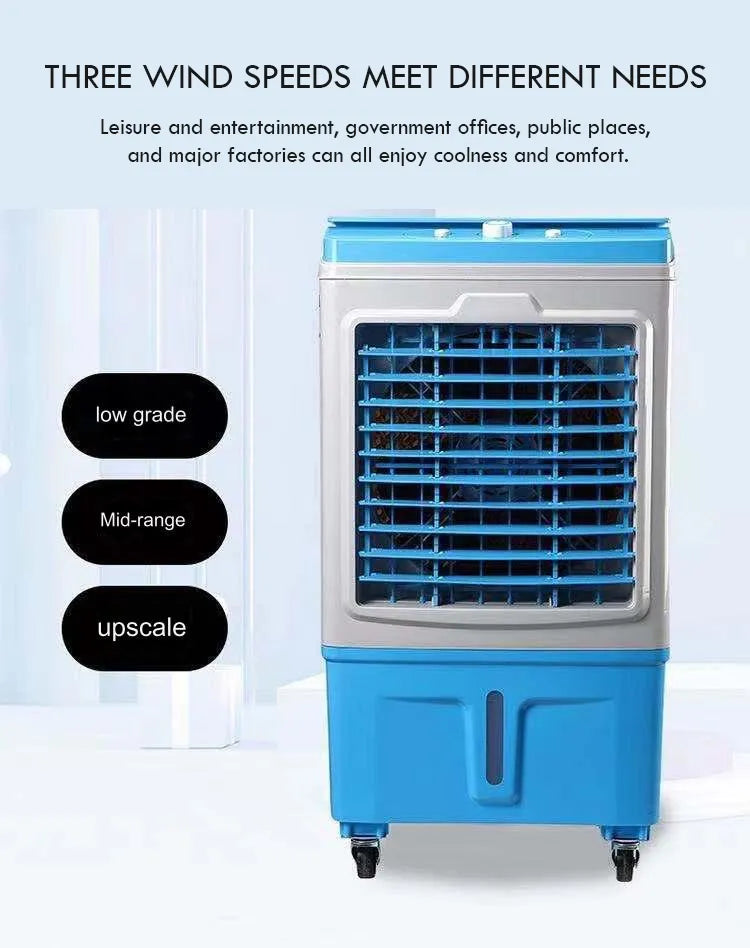 35L Air Cooler with Triple-Speed Adjustable Fan and 5000m³/h Airflow