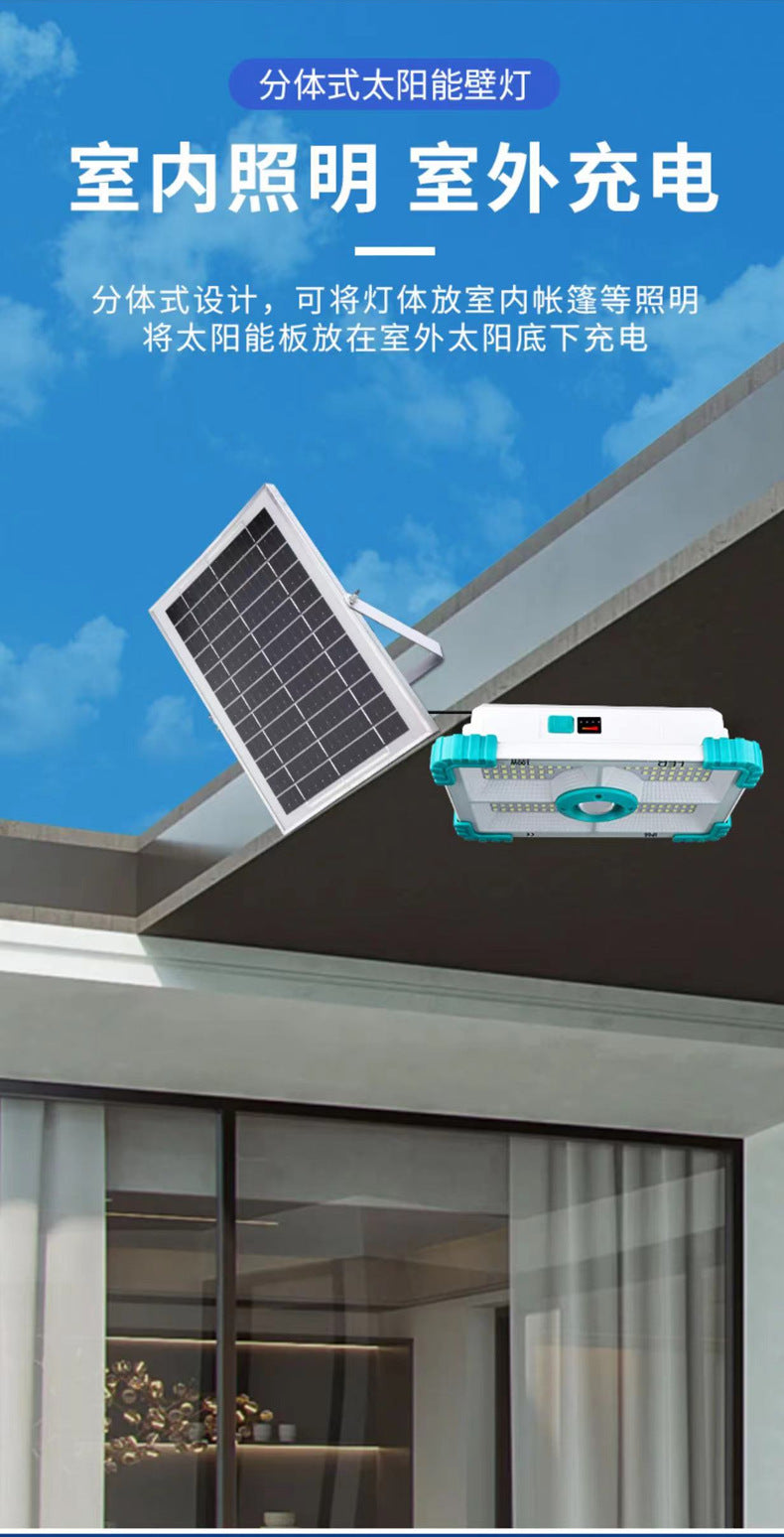 Advanced Solar Split Outdoor LED Projection Lamp Light with Remote Controller- 100W