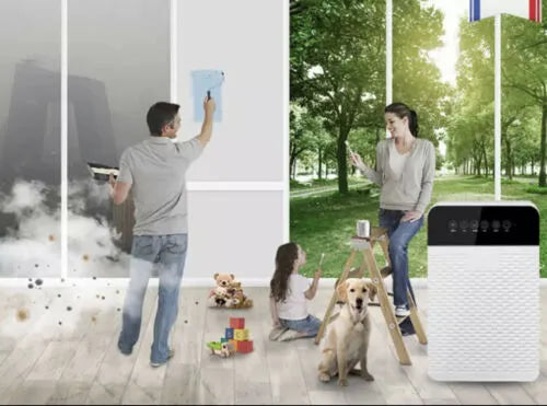 Portable Air Purifier with Remote Control and 4 Stage Filtration System for Fresh, Germ Free Odourle