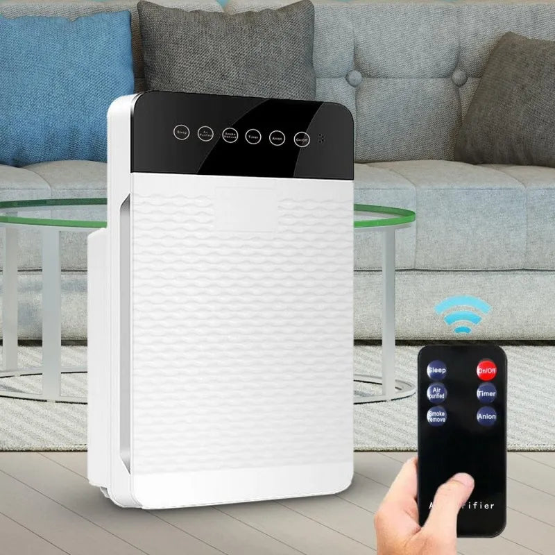 Portable Air Purifier with Remote Control and 4 Stage Filtration System for Fresh, Germ Free Odourle