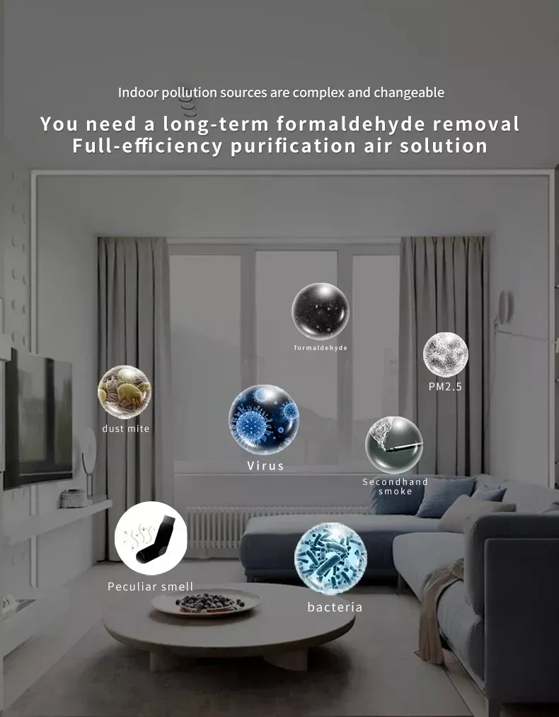 Portable Air Purifier with Remote Control and 4 Stage Filtration System for Fresh, Germ Free Odourle