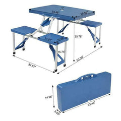 Portable Folding Table with Chairs for Camping, Picnics, and Outdoor Activities