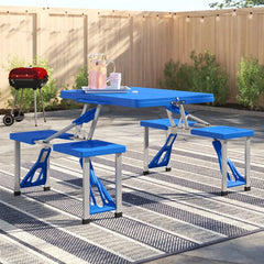 Portable Folding Table with Chairs for Camping, Picnics, and Outdoor Activities