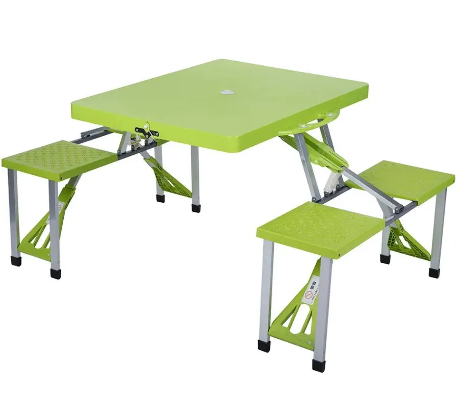 Portable Folding Table with Chairs for Camping, Picnics, and Outdoor Activities