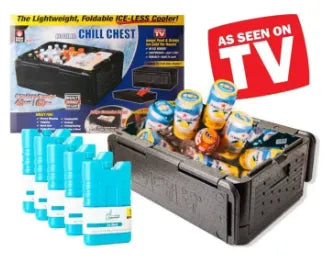Ice-Less Foldable & Portable Chill Chest Storage Box