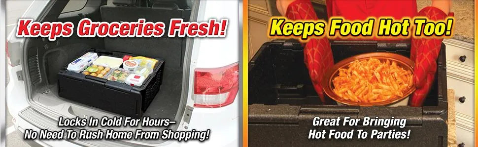Ice-Less Foldable & Portable Chill Chest Storage Box