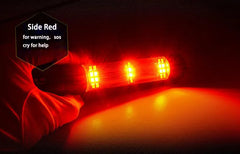 Multifunctional Tactical Solar Flashlight for Emergency with Water Resistant Design, Alloy Hammerhea