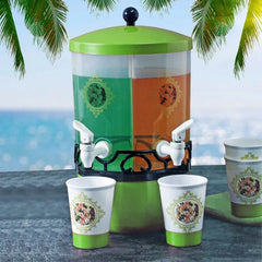 7.5 Litres Beverage Dispenser with Ice-Fruit Tube + 4 Cups for Convenient Serving, Perfect for Parti