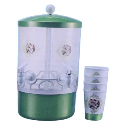 7.5 Litres Beverage Dispenser with Ice-Fruit Tube + 4 Cups for Convenient Serving, Perfect for Parti