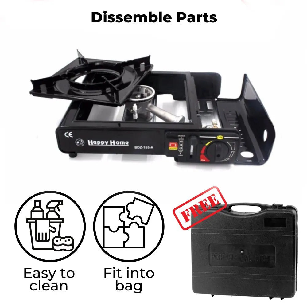 Portable Butane Gas Stove for Home Camping and Outdoor Picnic