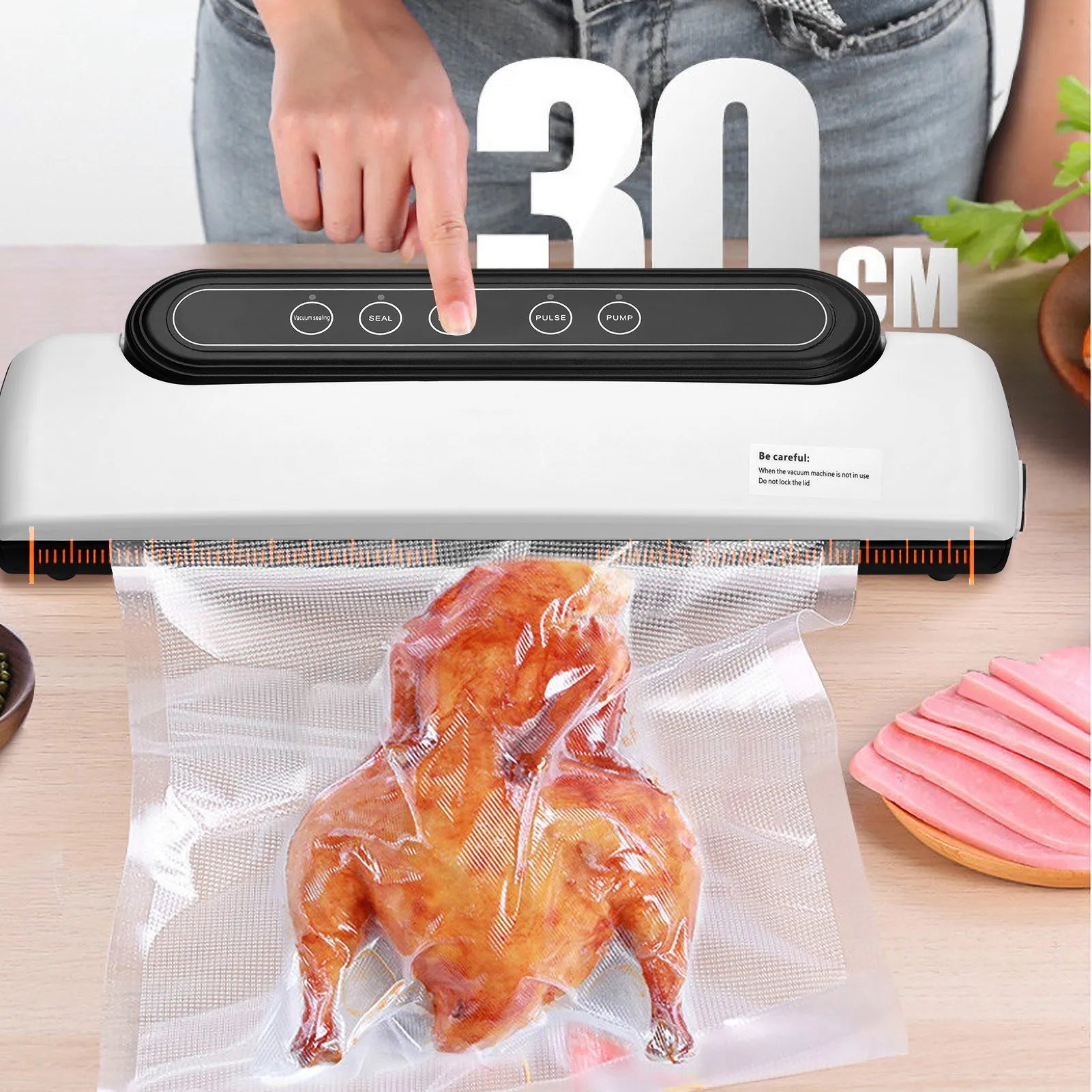 Automatic Electric Vacuum Airtight Sealer & Packing Machine for Food Preservation with One Touch Ope