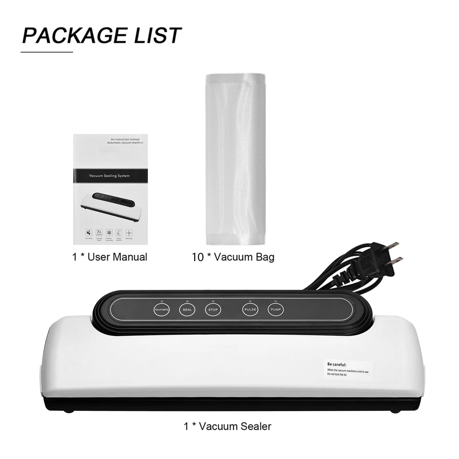 Automatic Electric Vacuum Airtight Sealer & Packing Machine for Food Preservation with One Touch Ope