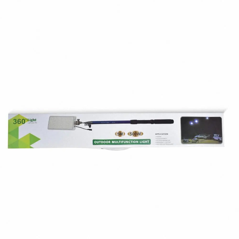 3.6m 500W 360° Multifunctional Telescopic Sanara Camping Light with Extendable Fish Rod Design for O