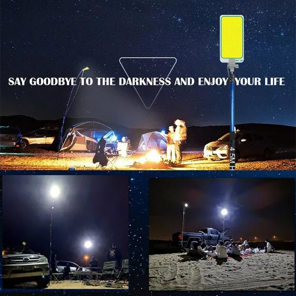 3.6m 500W 360° Multifunctional Telescopic Sanara Camping Light with Extendable Fish Rod Design for O