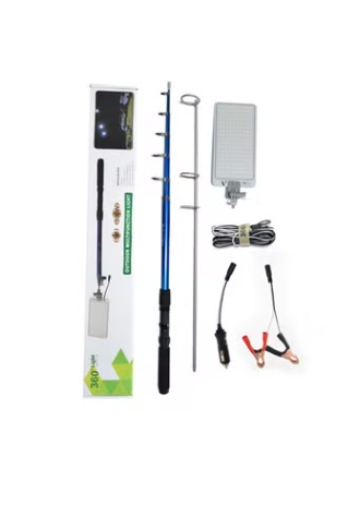 3.6m 500W 360° Multifunctional Telescopic Sanara Camping Light with Extendable Fish Rod Design for O