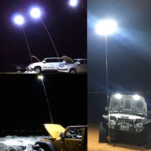 3.6m 500W 360° Multifunctional Telescopic Sanara Camping Light with Extendable Fish Rod Design for O