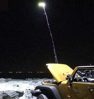 3.6m 500W 360° Multifunctional Telescopic Sanara Camping Light with Extendable Fish Rod Design for O