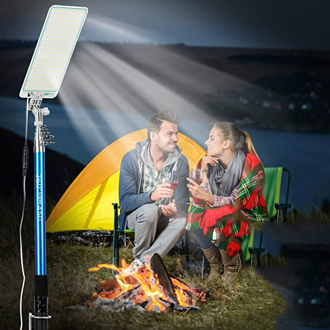 3.6m 500W 360° Multifunctional Telescopic Sanara Camping Light with Extendable Fish Rod Design for O