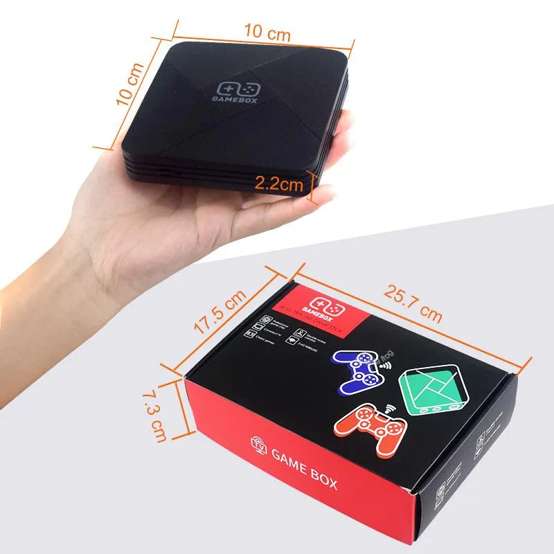 Portable Retro Console Video Game Box with Dual Controllers, 4K HD Quality, 2 USB Ports with Android