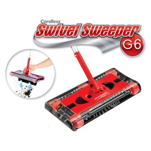 G6 Cordless Swivel Sweeper Portable Adjustable Rechargeable Cleaner for Quick Cleaning with Easy Sto