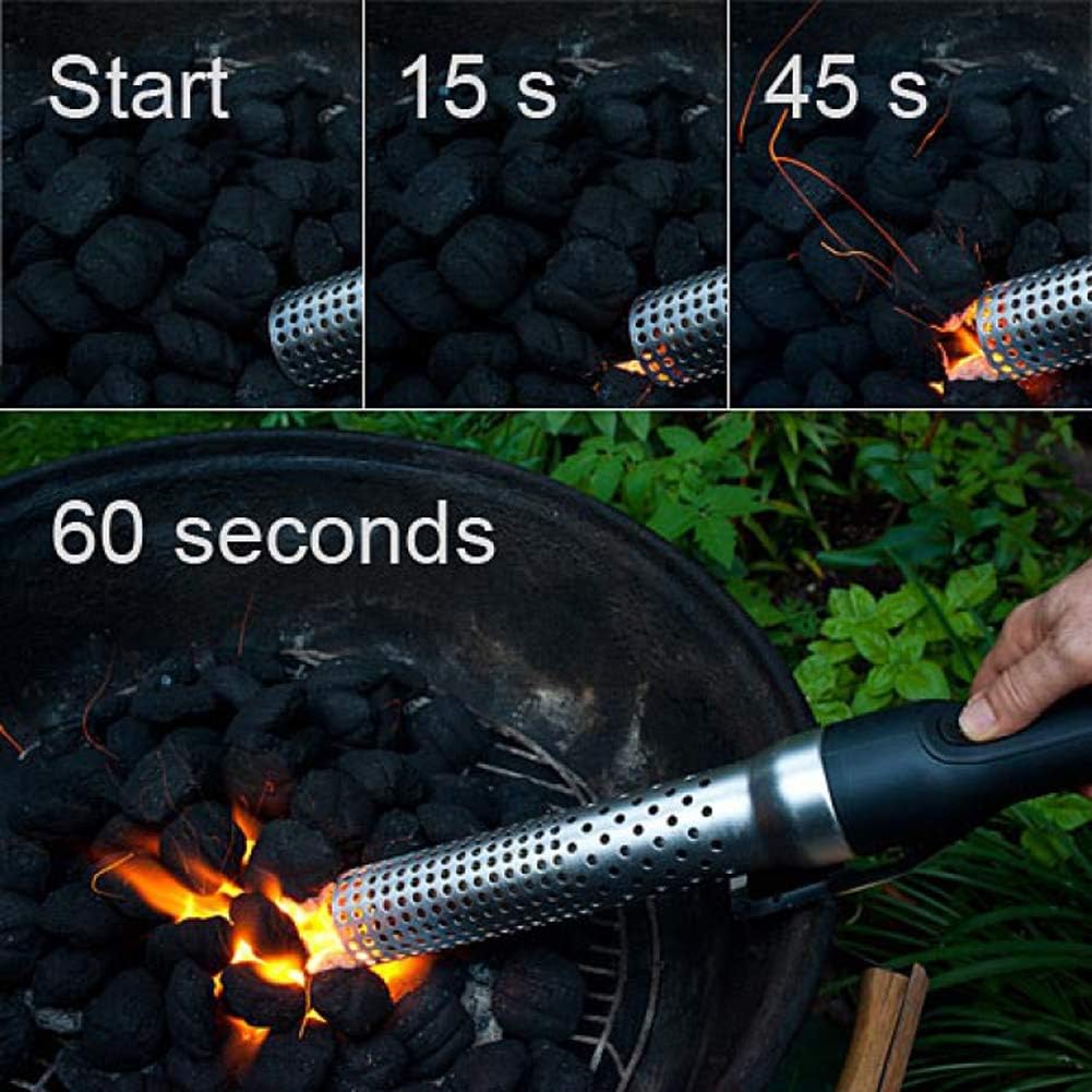 Electric Hot Air Blowing Charcoal Lighter for Barbecue Grilling for Rapid Fire Lighting