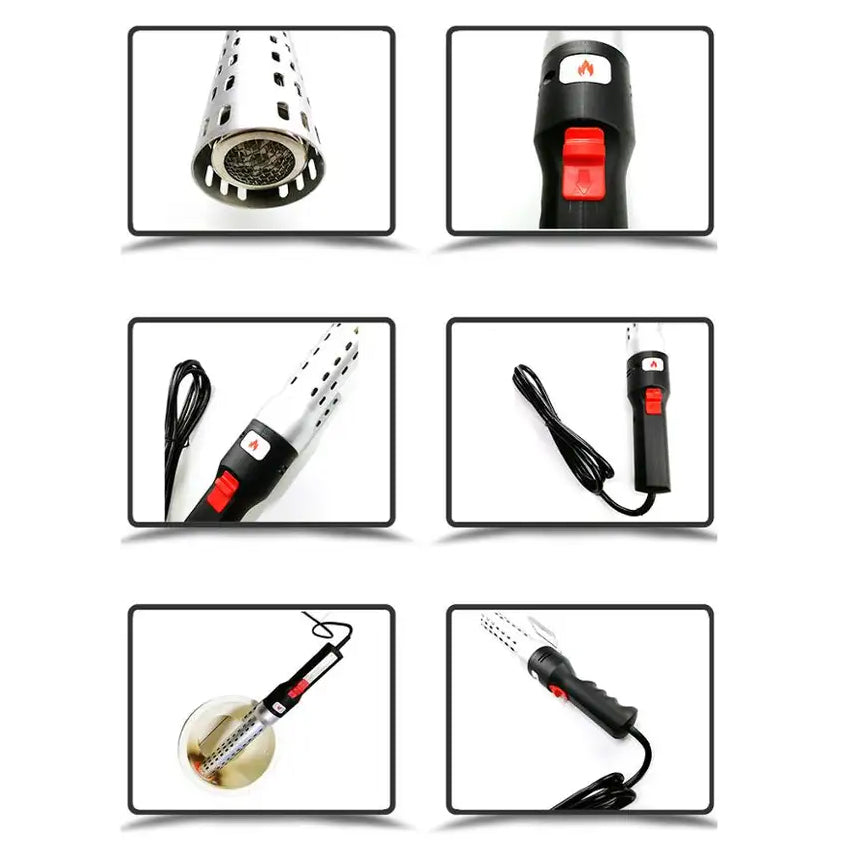 Electric Hot Air Blowing Charcoal Lighter for Barbecue Grilling for Rapid Fire Lighting