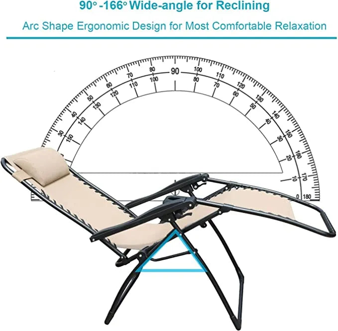 Portable Foldable Chair with Sunshade for Outdoor Patio and Beach