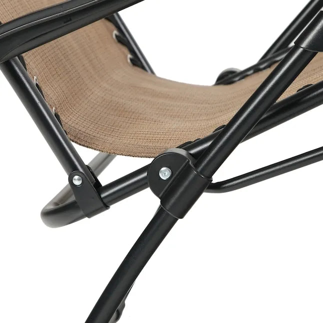 Portable Foldable Chair with Sunshade for Outdoor Patio and Beach