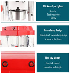 Retro Movie Theatre Style Popcorn Popper Machine