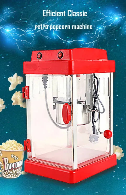 Retro Movie Theatre Style Popcorn Popper Machine