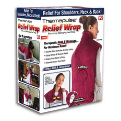 Thermapulse Relief Wrap for Massage with Padded Heating Technology & Auto Shutdown
