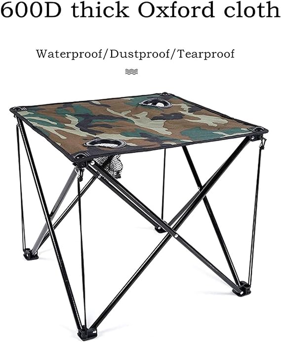 Mini Picnic Table & 4 Chairs Set for Outdoors & Camping