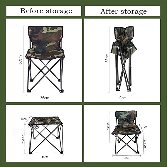 Mini Picnic Table & 4 Chairs Set for Outdoors & Camping