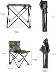 Mini Picnic Table & 4 Chairs Set for Outdoors & Camping