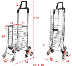 Foldable Stair Climbing Trolley Cart & Hand Truck