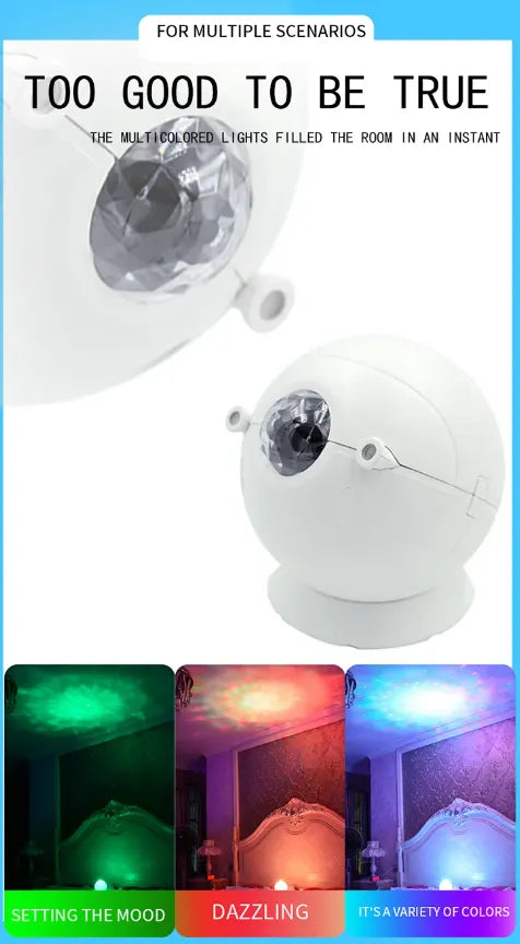 Cool Basketball Starry Sky Projection Night Lamp - Rechargeable