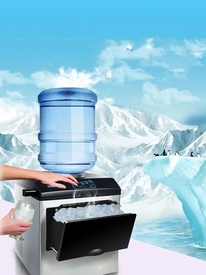Hicon 2 in 1 Ice Maker Machine & Water Cooler