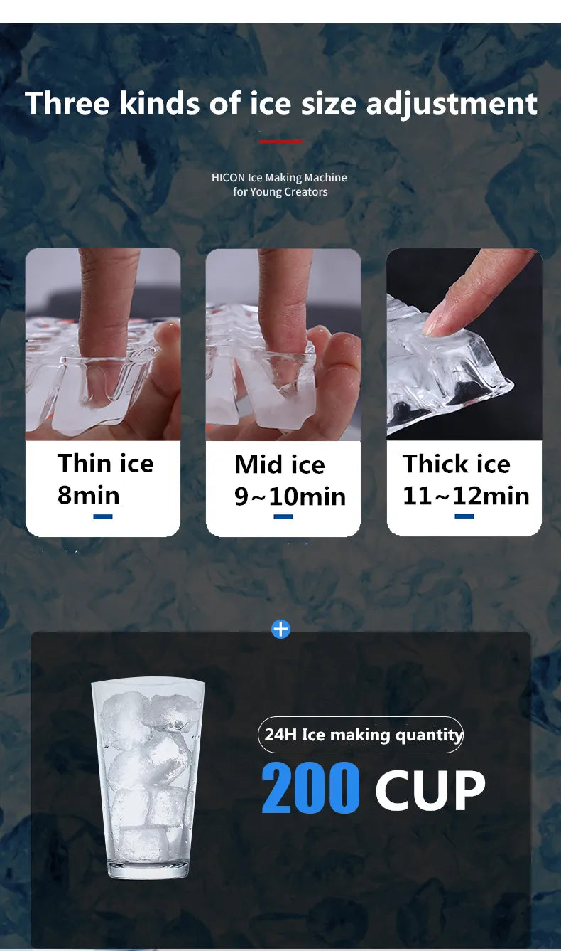Hicon 2 in 1 Ice Maker Machine & Water Cooler