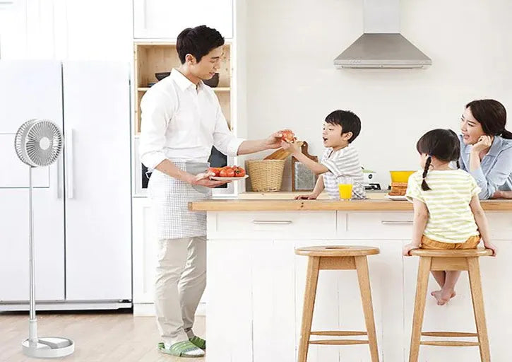 Foldable Fan with 3 Air Flow Settings, Lithium Ion Battery for Long Battery Life
