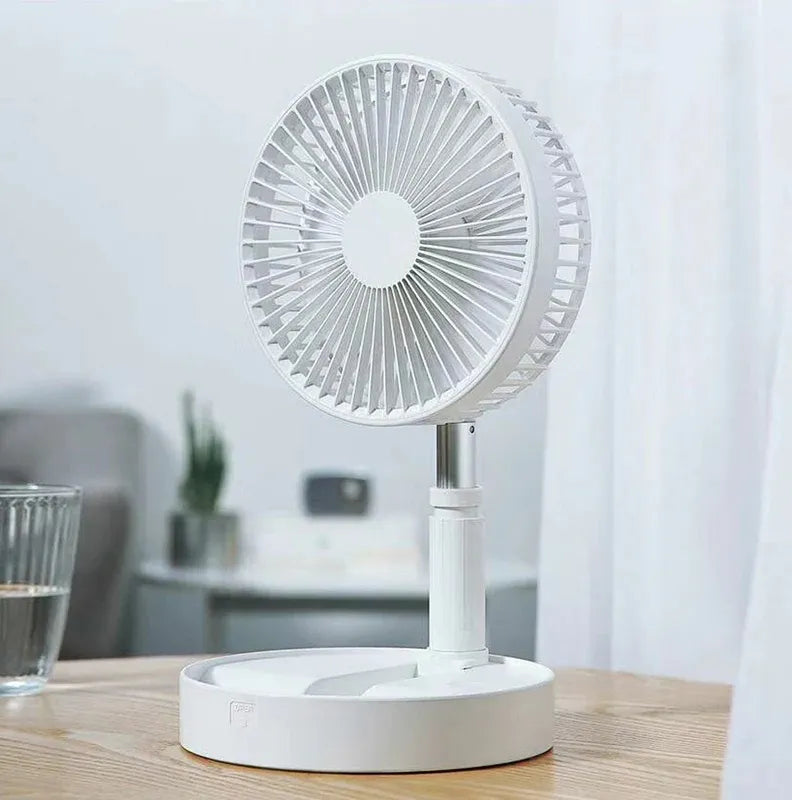 Foldable Fan with 3 Air Flow Settings, Lithium Ion Battery for Long Battery Life