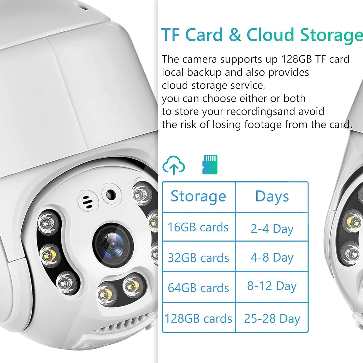 HD Waterproof WiFi Security Camera with Motion Detection and Two-Way Audio