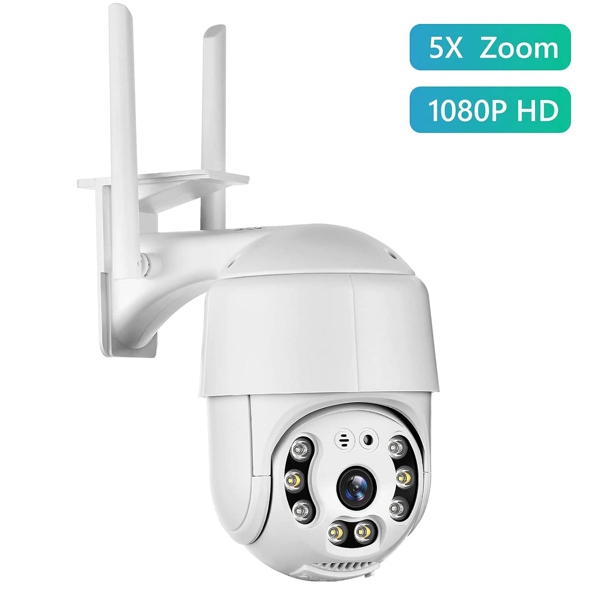 HD Waterproof WiFi Security Camera with Motion Detection and Two-Way Audio